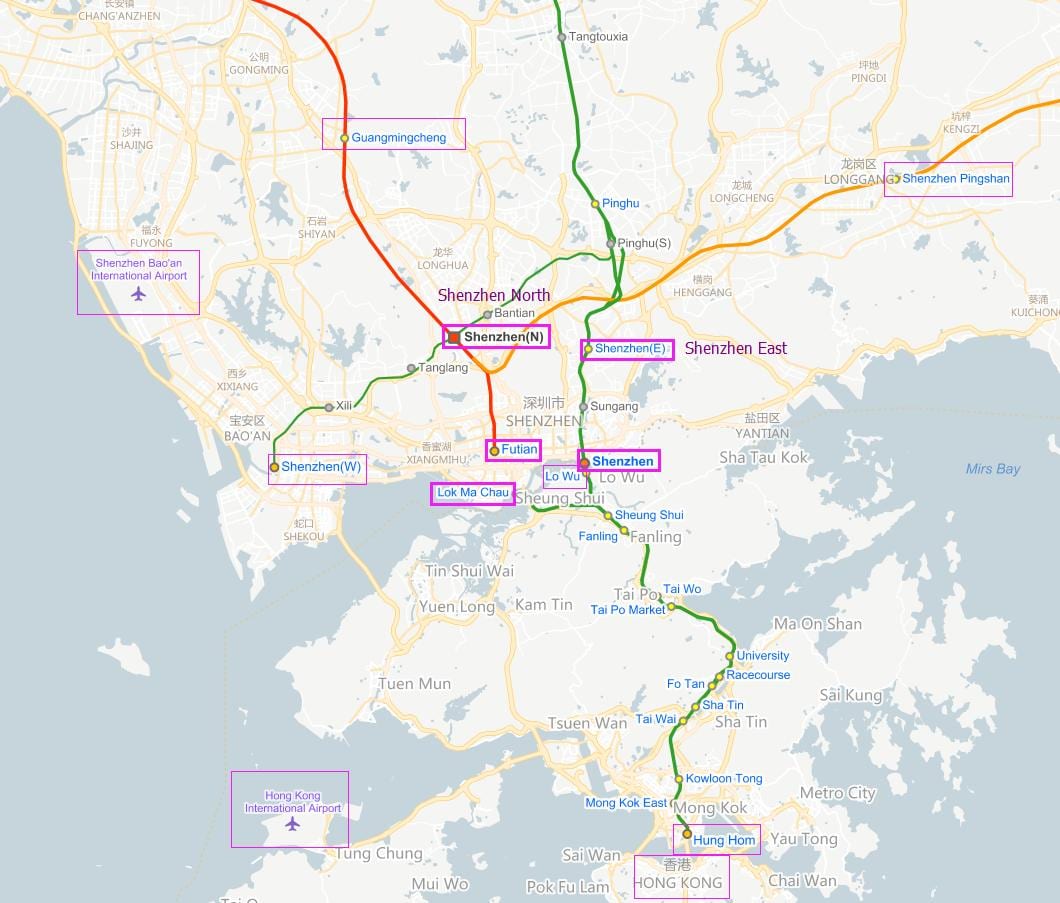 szx นแผนที่สนามบิน