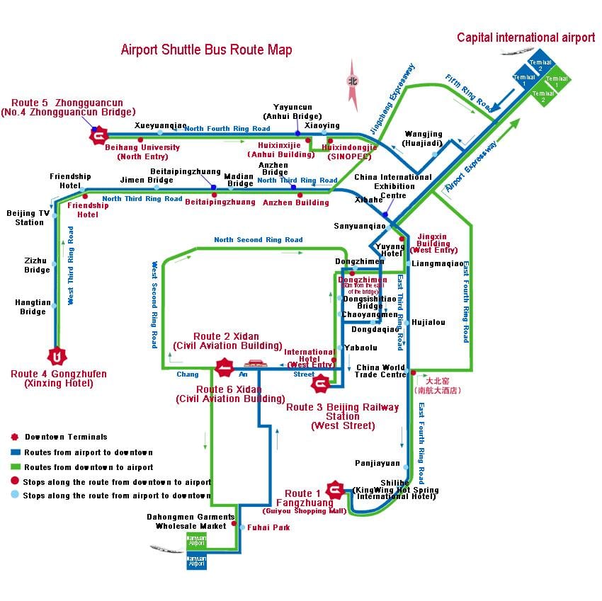แผนที่ของ Shenzhen รถบัส