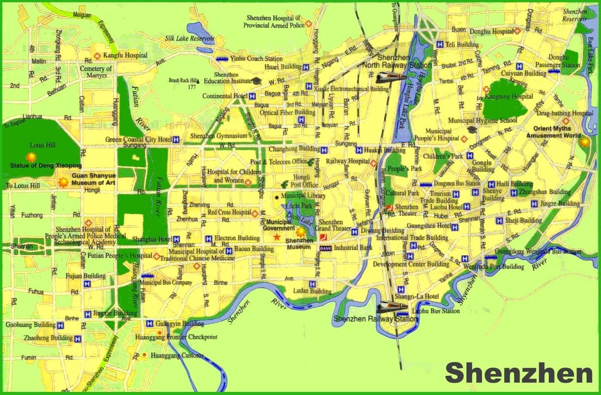 แผนที่ของ Shenzhen ออฟไลน์
