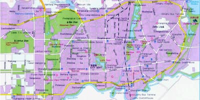 Shenzhen นักท่องเที่ยวหน่อย attractions แผนที่