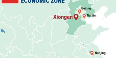 แผนที่ของ Shenzhen พิเศษทางเศรษฐกิจพื้นที่