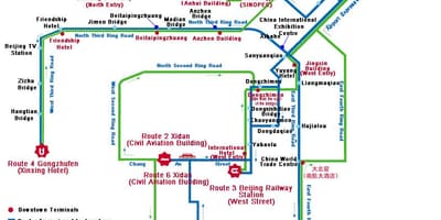 แผนที่ของ Shenzhen รถบัส
