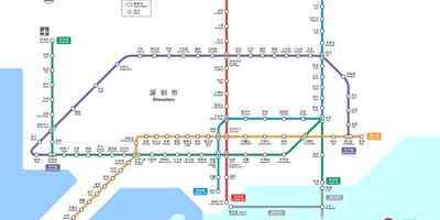 Shenzhen railway แผนที่