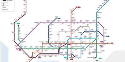 Shenzhen ที่สถานีรถไฟบนแผนที่