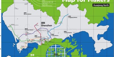 แผนที่ของ Shenzhen แผนที่สำหรับผู้สร้างมัน
