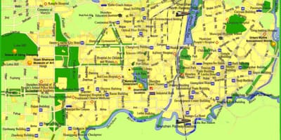 แผนที่ของ Shenzhen attractions